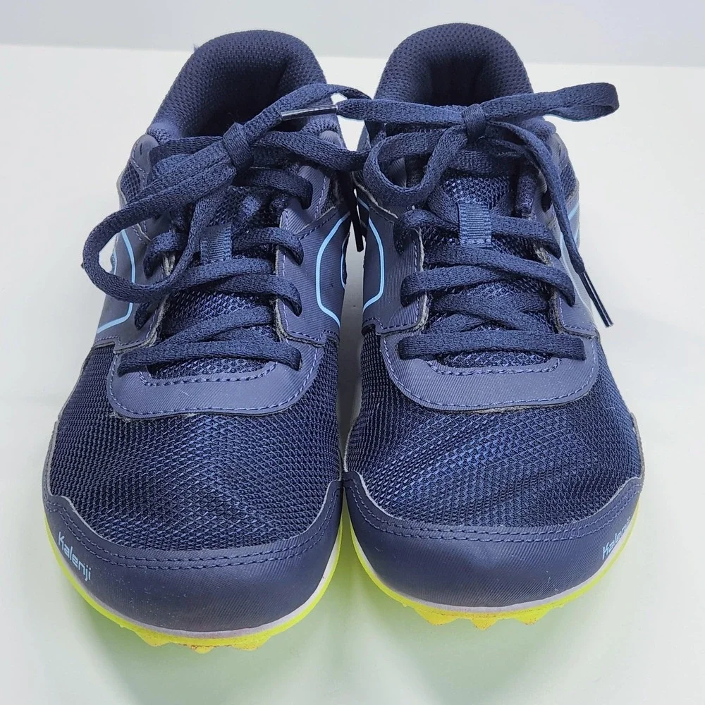Kalenji AT Start Shoes Womens Size 8 Navy Track Spikes Racing Athletic